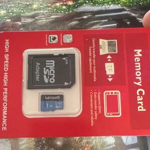 Lenovo Blue Micro SD Card with Black Adapter